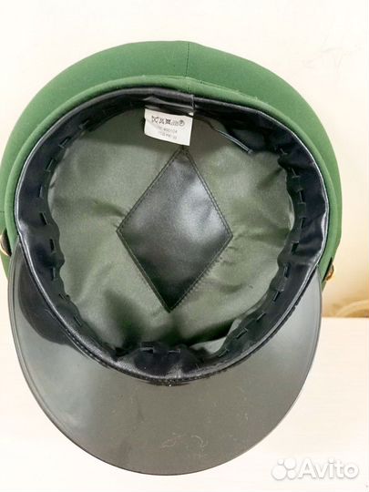 Фуражка офисная зеленая 55