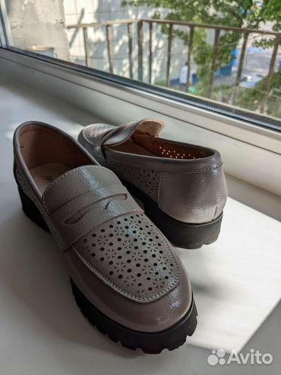 Лоферы натуральная кожа 36-37 размер