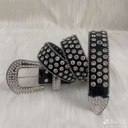 Ремень со стразами y2k B.B. Simon