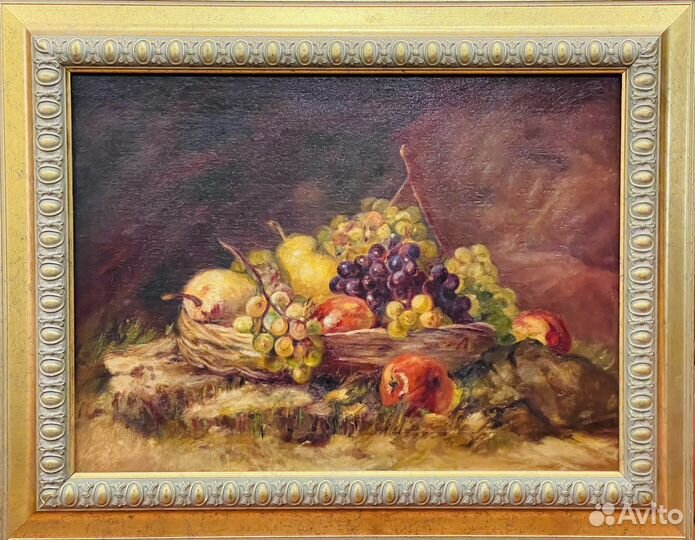 Картина М.Д.Янкова «Натюрморт с фруктами», 1910-е