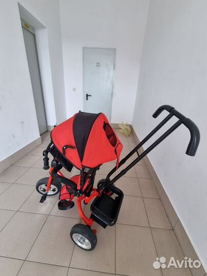 Детский велосипед с ручкой бу