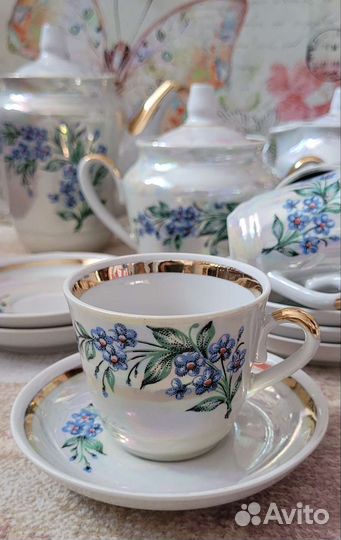 Сервиз кофейный незабудки