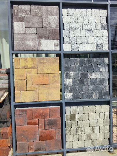 Тротуарная плитка брусчатка колормикс 40мм