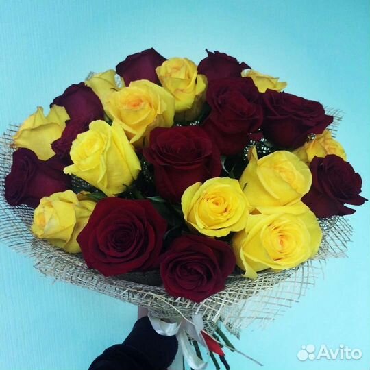 Цветы розы букет