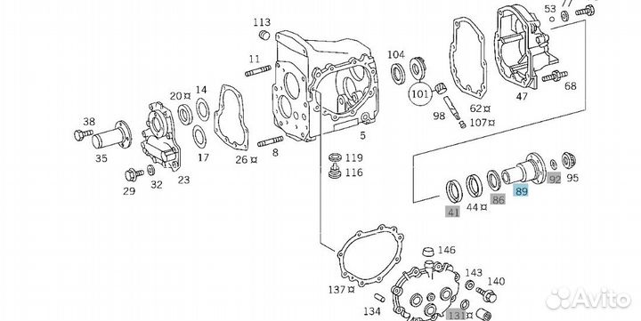 Фланец кпп Mercedes 4602620945