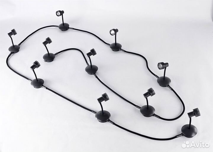 Спот Lussole Loft лофт 10 ламп