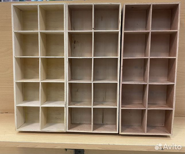 Деревянная контейнер для штучных предметов