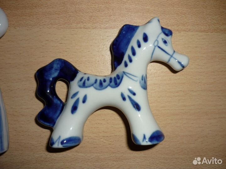 Статуэтка Сплетницы Лошадь.Гжель.СССР