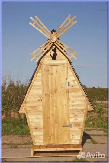 Уличный туалет домик с установкой цюи 062