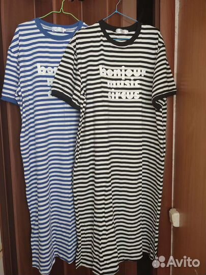 Платья с карманами Oversize трикотаж х/б новые