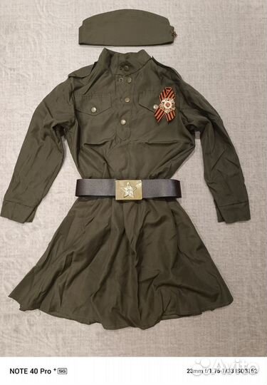 Военная форма на девочку 122
