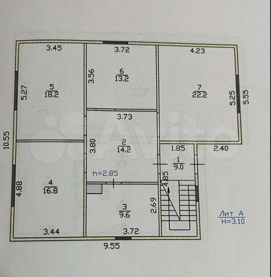 Дом 199 м² на участке 7 сот.