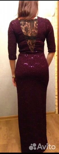 Платье вечернее с пайетками