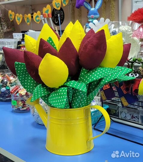 Текстильные тюльпаны