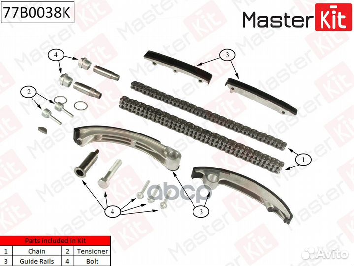 Комплект цепи грм Master KiT