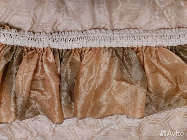 Шторы 2 шт на ленте с ламбрикеном