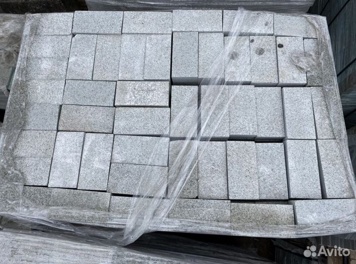 Брусчатка плитка гранитная 100*200 опт, укладка