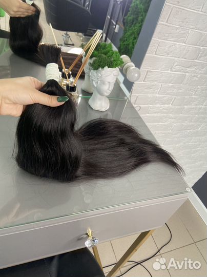 Волосы для наращивания 60 см 115 грамм