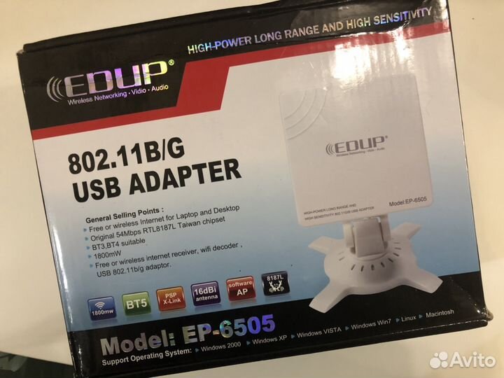 USB адаптер edup EP-6505 новый