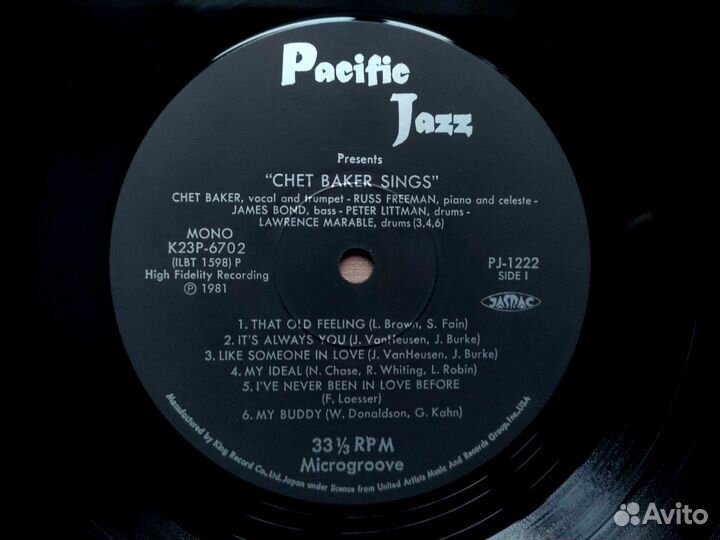 Chet Baker – Chet Baker Sings – Japan 1981 #1