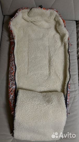 Зимний конверт в коляску, муфта для рук