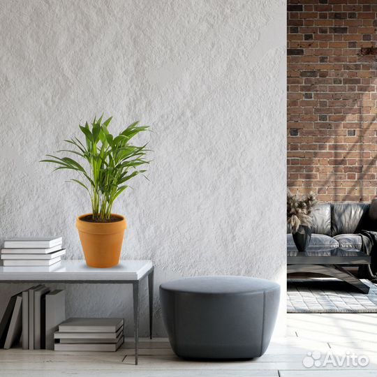 Горшок цветочный 27 см, v7 л, глина, цвет коричнев