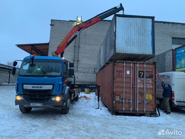 Аренда и услуги манипулятора, стрела 5.5 т, 8 м, борт 8 т, 5.4 м