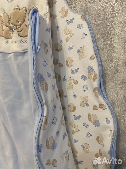 Спальный мешок детский теплый 0-6м