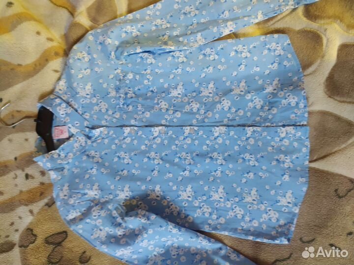 Блузки и рубашки для девочки школьные 128-134