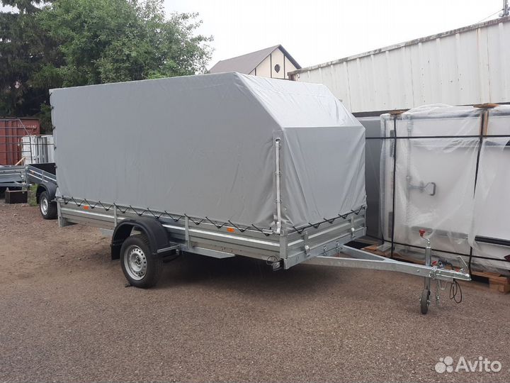 Прицеп для снегохода, оцинкованный. 3,49х1,52м