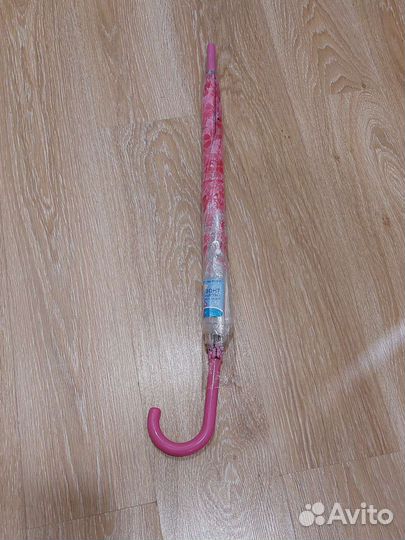 Зонт трость прозрачный 