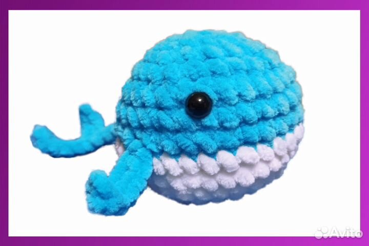 Вязанный мягкий китенок
