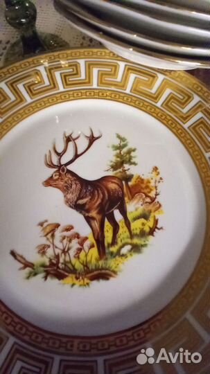 Версаче набор тарелок+блюдо