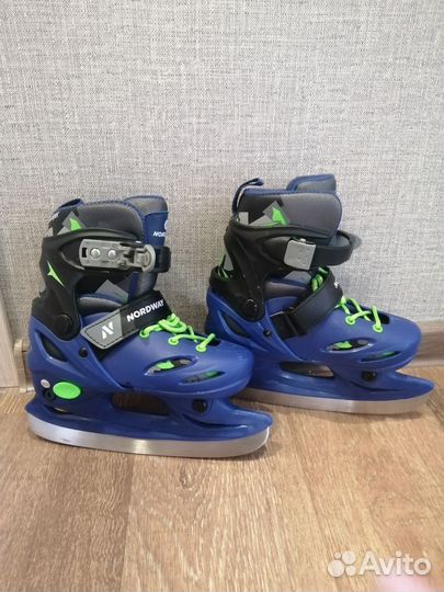 Коньки детские раздвижные 30-33 р-р