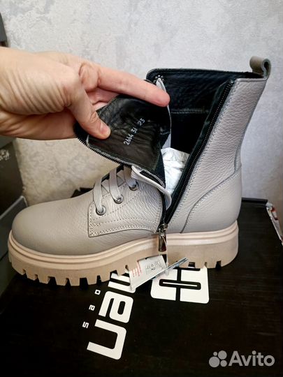Ботинки демисезонные minimen 36 размер кожа новые