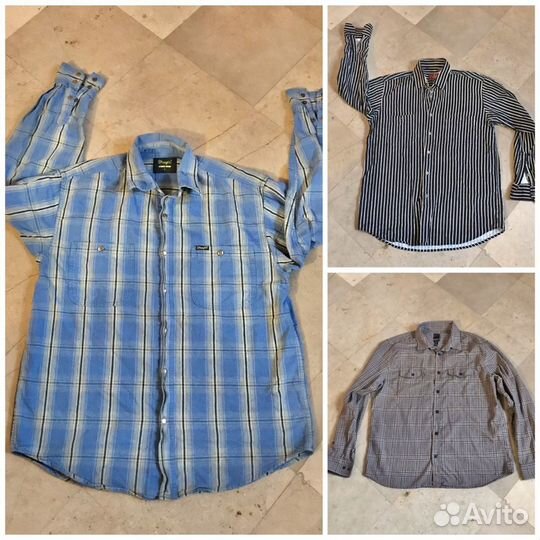 Рубашки Wrangler, H&M р 50 L