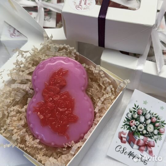 Мыло ручной работы к 8 марта