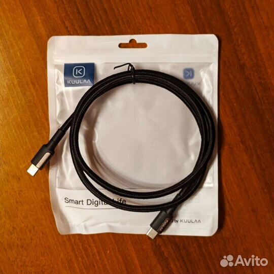 Кабель для зарядки ноутбука MacBook 100W 5А 4К