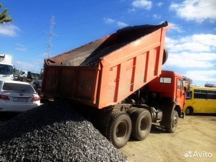 Щебень, песок