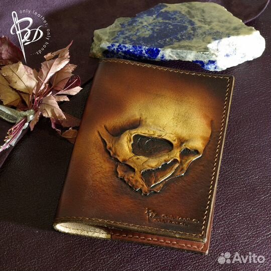 Кожаная обложка на паспорт, автодокументы, военник