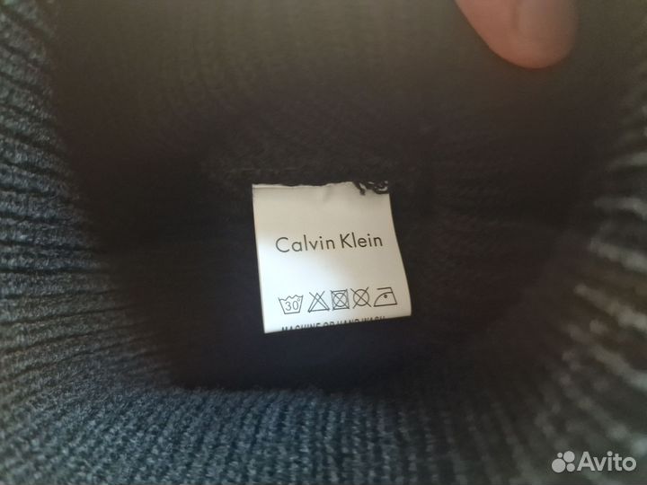 Шапка Calvin Klein чёрная премиум