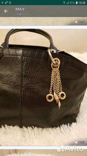 Сумка женская натуральная кожа черная