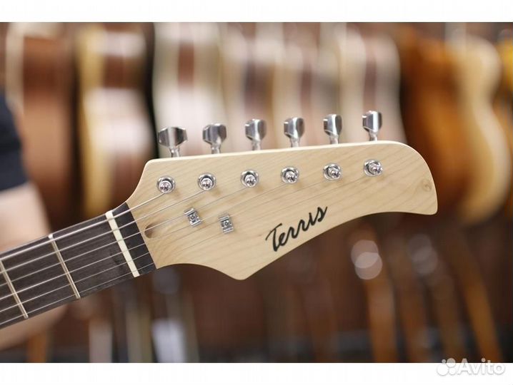 Terris tpack-1 BK Электрогитара черная в наборе с