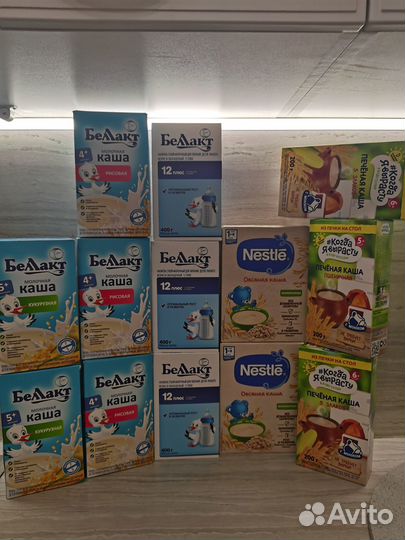 Дет питание: смесь молочная, каша. Баллакт, Нестле