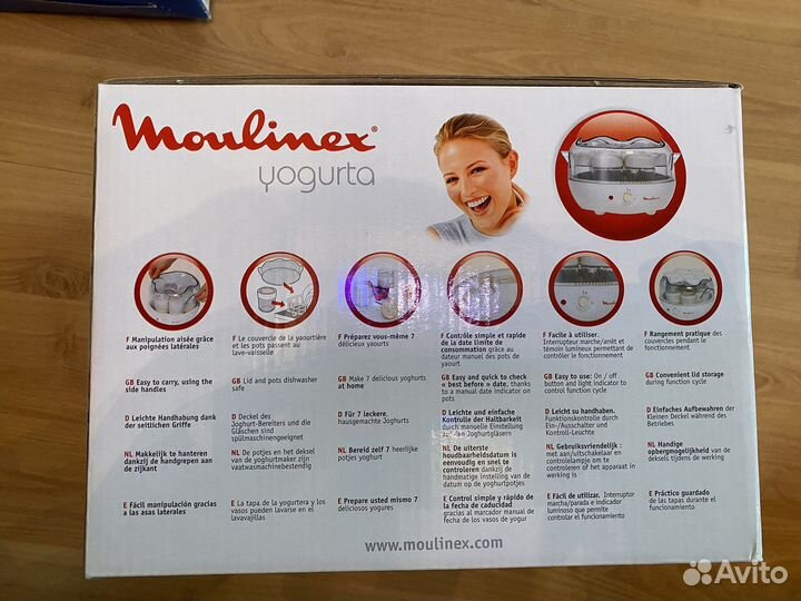 Новая Йогуртница moulinex Yogurta DJC141 7 банок