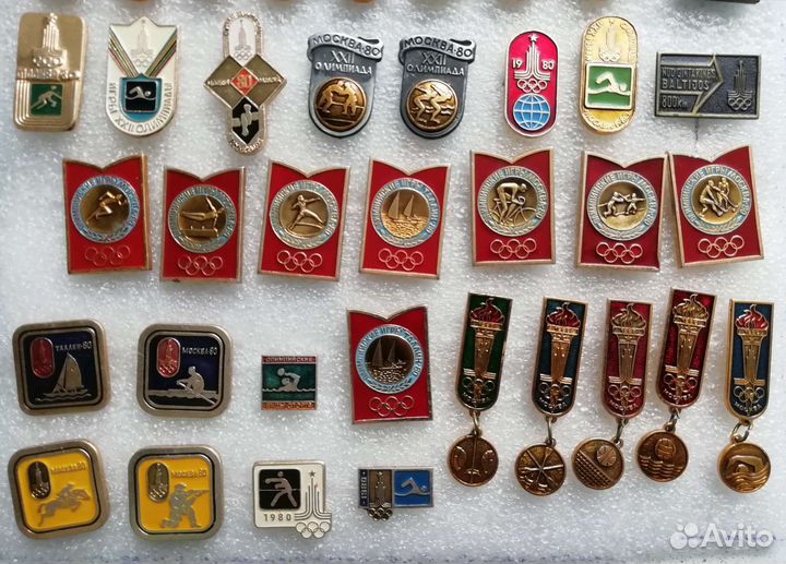 Значки СССР. Олимпиада, досааф, спорт (обновлённые