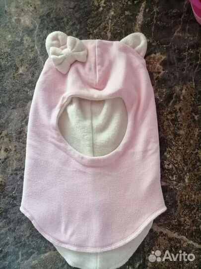 Шапка шлем для девочки 48 50