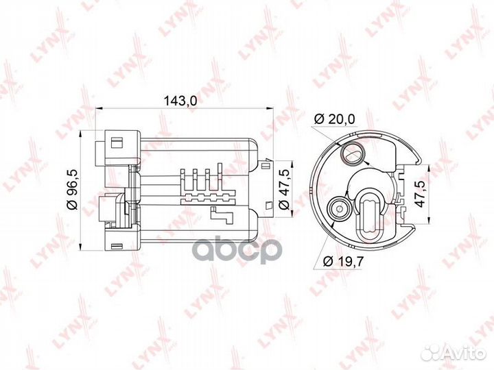 Фильтр топливный toyota platz / vitz / yaris I