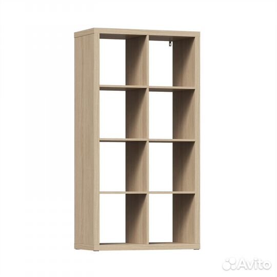 Стеллаж Икеа Фора 8 77х147х38 Дуб Беленый