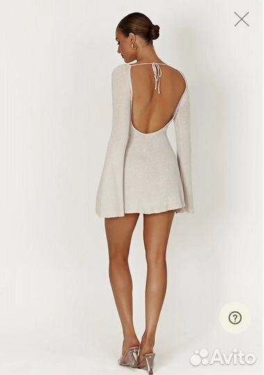 Платье mini с открытой спиной meshki